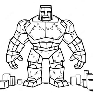 Iron Golem Minecraft Coloring Page 27513-22202