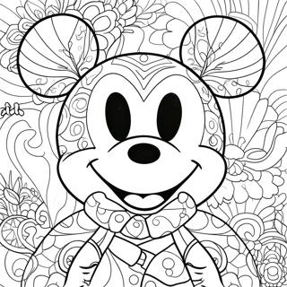 Mickey Mouse Face Coloring Page 27523-22214