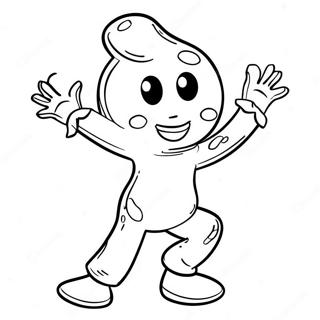 Peely Dancing Coloring Page 27534-22226