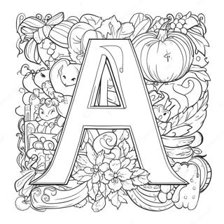 Alphabet Lore A To Z Coloring Page 27543-22234