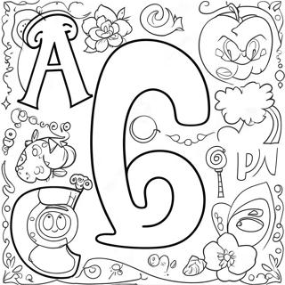 Colorful Alphabet Lore Characters Coloring Page 27544-22232