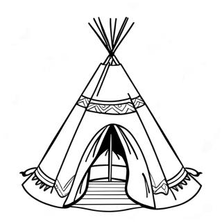 Teepee Coloring Page 27553-22242