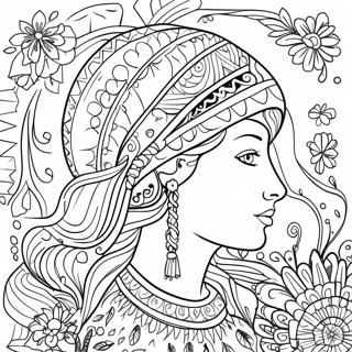 Traditional Russian Folk Art Coloring Page 27564-22257