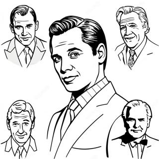 Famous Hollywood Actors Coloring Page 27574-22254