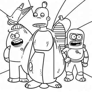 Futurama Coloring Page 27583-22268