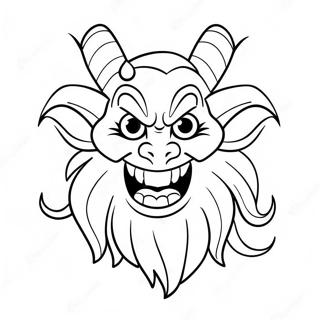 Mischievous Krampus Coloring Page 27594-22274