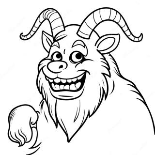 Mischievous Krampus Coloring Page 27594-22275