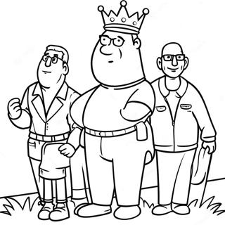 Hilarious King Of The Hill Characters Coloring Page 27604-22278