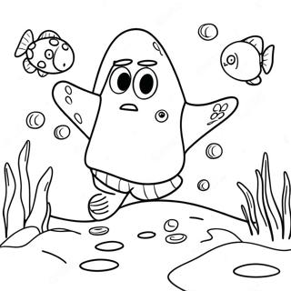 Patrick Star Underwater Coloring Page 27623-22295