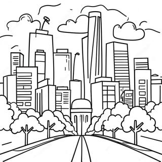 Vibrant Big City Greens Landscape Coloring Page 2762-3323