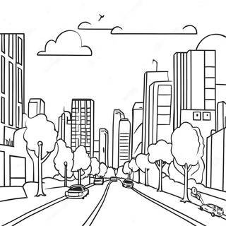 Vibrant Big City Greens Landscape Coloring Page 2762-3361