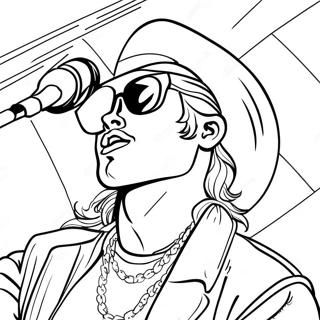 Rockstar Coloring Pages