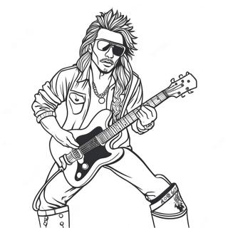 Rockstar Coloring Page 27633-22307