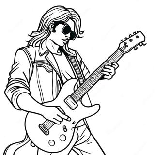 Rockstar Coloring Pages