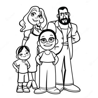 Proud Family Characters Coloring Page 27644-22314