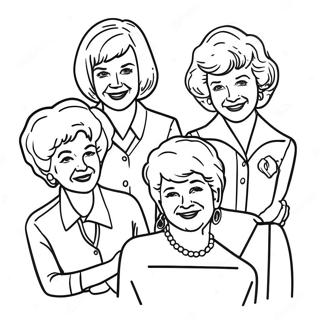 Golden Girls Coloring Pages