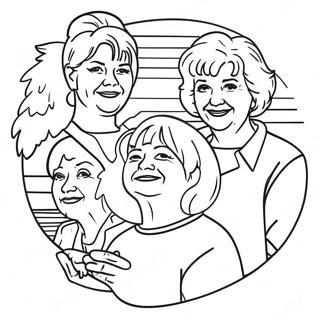 Golden Girls Group Coloring Page 27663-22322