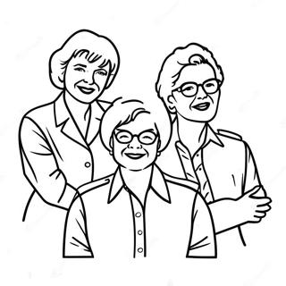 Golden Girls Group Coloring Page 27663-22323