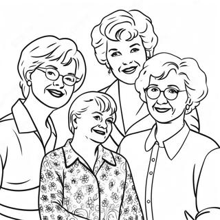 Golden Girls Group Coloring Page 27663-22324