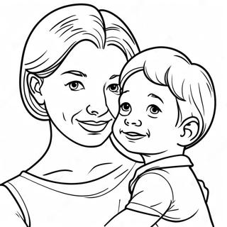 Mom And Son Coloring Page 27713-22367