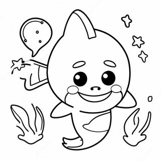 Pinkfong With Baby Shark Coloring Page 2772-2319