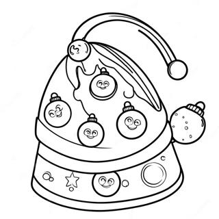 Christmas Hat Coloring Page 27753-22396