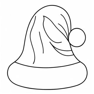 Festive Santa Hat Coloring Page 27754-22400