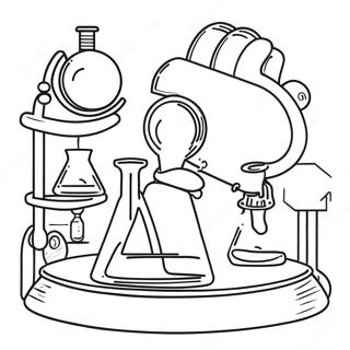 Science Lab Coloring Page 27773-22420