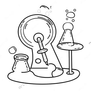 Colorful Science Experiments Coloring Page 27774-22414