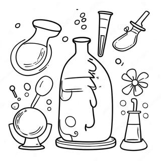 Colorful Science Experiments Coloring Page 27774-22416