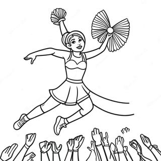 All Star Cheer Coloring Pages