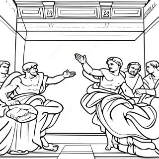 Sistine Chapel Coloring Page 27823-22454