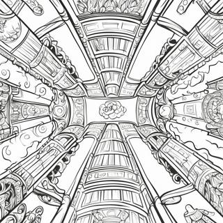 Detailed Sistine Chapel Ceiling Coloring Page 27824-22463