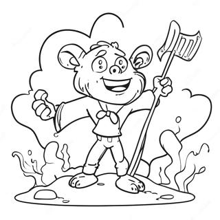 Unspeakable Character In Action Coloring Page 2782-2328