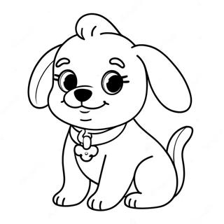 Puppy Barbie Dog Coloring Page 27833-22458