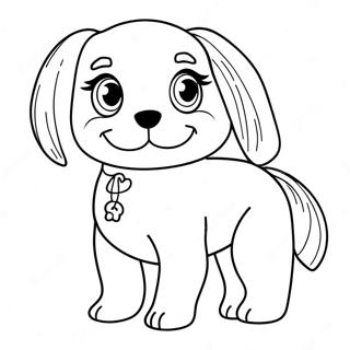 Puppy Barbie Dog Coloring Page 27833-22459