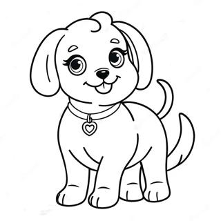 Puppy Barbie Dog Coloring Page 27833-22460