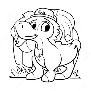 Denver Nuggets Mascot Coloring Page 27844-22478