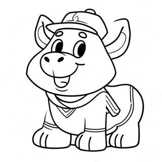 Denver Nuggets Mascot Coloring Page 27844-22479