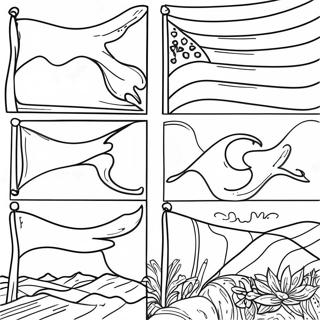 Colorful State Flags Coloring Page 27854-22484