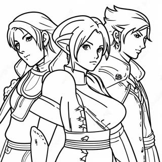 Final Fantasy Characters Coloring Page 27863-22488