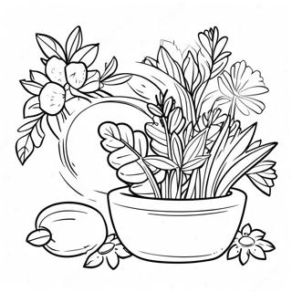 Herb Coloring Pages