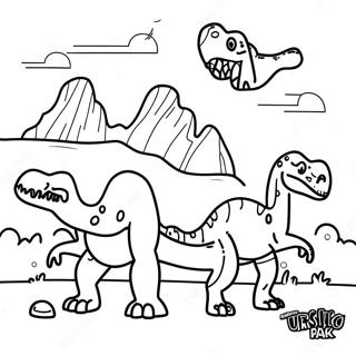 Jurassic Park Dinosaurs Coloring Page 27884-22516