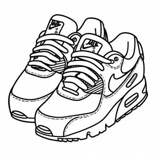 Air Max Sneakers Coloring Page 27943-22550