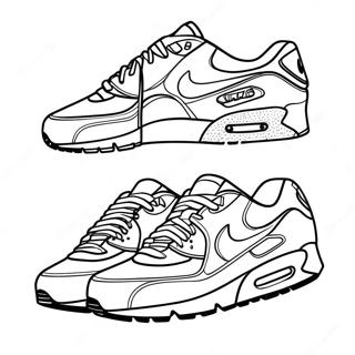 Air Max Sneakers Coloring Page 27943-22551