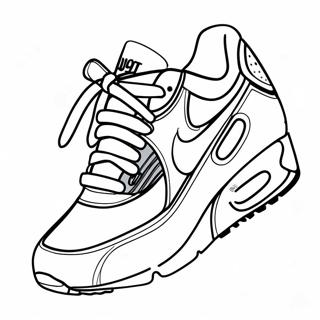 Air Max Sneakers Coloring Page 27943-22552