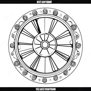 Colorful Spin Wheel Coloring Page 27954-22558