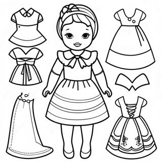 Paper Doll Dress Up Coloring Page 27993-43002