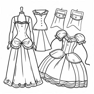 Paper Doll Dress Up Coloring Page 27993-43003