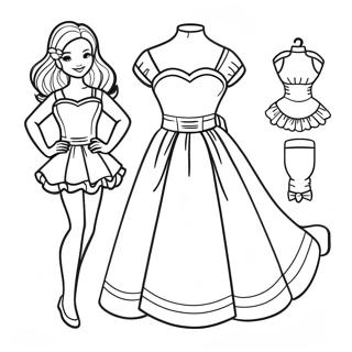 Paper Doll Dress Up Coloring Page 27993-43004